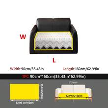 1 chiếc đệm sofa bằng lụa băng thoáng khí, chống trượt, chống bám bẩn và có thể giặt máy. - Nhiều kiểu dáng - Xem 22