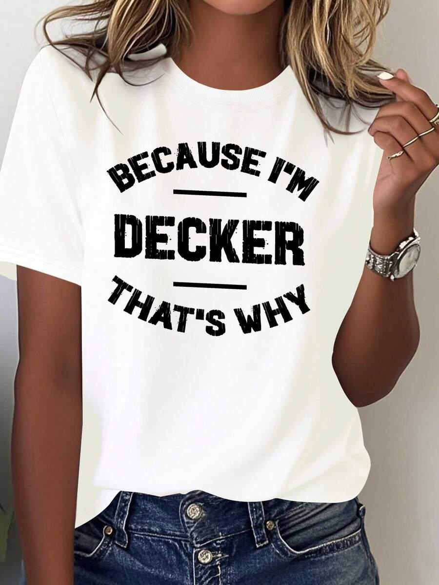 Camiseta Suave para Mujer Decker Brand