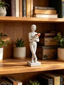 1pc Abstract Reading Figures Resin Statue, Creative Home Decor Sculpture For Living Room, Bedroom, Office, Kitchen, Indoor & Outdoor Use, No Electricity Required - 1PC - View 10