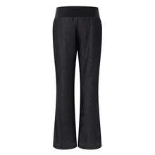 Vaqueros informales de un solo color para mujer, de tejido ligero, aptos para cualquier estación, cómodos para el día a día, tanto en casa como para ir al trabajo - Negro - Ver 5