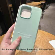 Ốp lưng bảo vệ toàn thân 3 lớp bằng silicon lỏng mềm mại cho iPhone 17, 17 Air, 17 Pro, 17 Pro Max, chống sốc, chống trầy xước, lớp lót microfiber, tương thích với iPhone 13, 11, 16 Pro Max, 15, 14 Plus, 12 Mini, XS Max, 7, 8 Plus - hạt dẻ cười - Xem 5