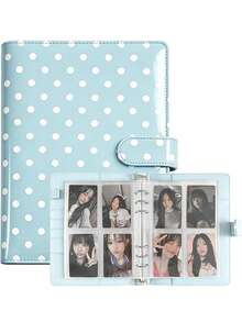 1 Set Album Foto A5 dengan 25 Lembar Kartu Foto 4 Slot, Pengikat 6 Ring, Sampul Kulit PU, Album Koleksi yang Cocok untuk Penggunaan di Rumah dan Kantor, Sempurna untuk Mengatur Foto Keluarga - MultiWarna - View 16