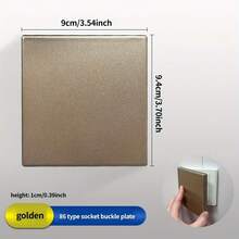 1pc Panel Switch Socket Cassette Cover Plate ,86 Type Self-Adhesive Switch Universal Cover Plate,Plastic Wall Hole Decorative Cover, Essential For Home - Multicolor - View 13