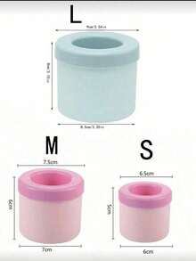 1pc Silicone Portable  Tray, 3D Cylinder Ice Maker, Easy Release Multi-Cavity Silicone  Mold Tray With Simple Bucket Structure, Suitable For Home, Bar, Club And Outdoor Summer Beverage Preparation, Fit For Cocktails And Fruit Matching, Kitchen Utensil, Kitchen Accessory - Nhiều màu - Xem 10