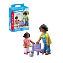 Mujer y Niña Pintando64 - como en la foto - Ver 2