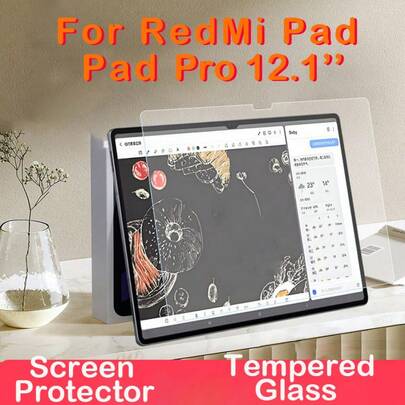 2pcs Tempered Glass Screen Protector For RedMi Pad Pro 12.1 Inch Tablet, 9H Hardness High Definition