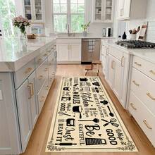 1 buah Keset Dapur, Karpet Drainase Tahan Lama, Cocok untuk Dapur, Ruang Tamu, Pintu Masuk, Balkon, Dekorasi Rumah, Anti-Selip, Kedai Kopi, Bar, Liburan, Pesta, Kamar Tidur, Alas Hewan Peliharaan, Dekorasi Kamar Mandi - MultiWarna - View 3