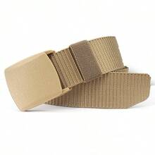 Thắt lưng nylon ngụy trang kiểm tra an ninh, thắt lưng chiến thuật nam, thắt lưng tự động nữ, khung dệt - Màu xanh lam - Xem 5