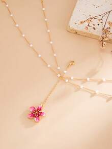 1 chiếc mặt dây chuyền hình hoa kiểu dáng kỳ nghỉ biển, dây đeo bikini đính ngọc trai, gợi cảm, quyến rũ, thích hợp cho kỳ nghỉ biển, tiệc tùng, hàng ngày, hẹn hò, trang sức đa năng cho nữ trong dịp lễ. - Chuỗi cơ thể - Xem 9