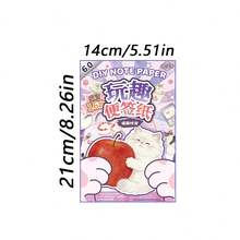 Cute Cat Themed Memo Pad, DIY Origami Crafts, Funny & Creative Animal Stationery Notepad - one-size - View 2