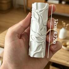 High-Detail Polymer Clay Texture Rolling Pin, Lemon Tree Leaf Texture, Deep Embossed Design, Featuring Stylized Lemons, Curling Vines, And Intricate Leaves. Suitable For Ceramic, Wall And Floor Texture Rolling, Crafts And Handmade Art Projects, Jewelry DIY Making - A - View 6
