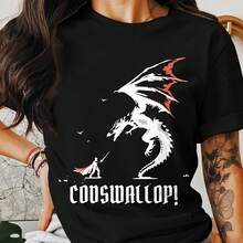 Funny Medieval Knight vs Dragon Shirt, sy Medieval Times Graphic T-shirt for Tabletop Gamers and RPG Dragons Inspired Gaming Shirt220g heavyweight 100% cotton T-shirt. Butterfly print. Unisex sizing. Round neck inspirational T-shirt. Cute and beautiful Y2K-inspired summer top, perfect for the outdoors, home, work, or street wear. Casual, loose-fitting everyday T-shirt. - Negro - Ver 1