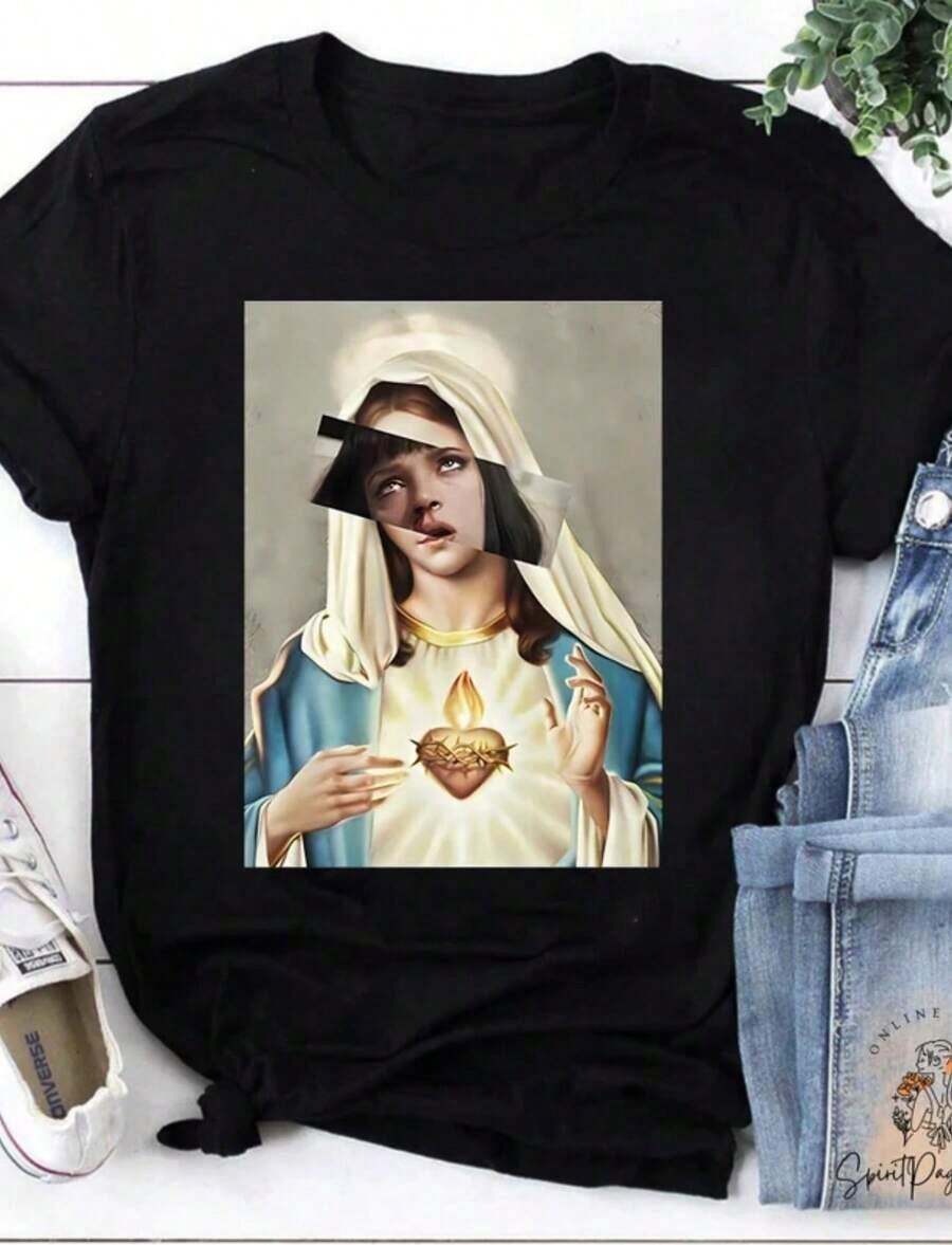 Unisex T-Shirt Inspired By No Doubt, 90s Music T-Shirt, Bold And Grungy Graphic Tee, Gift For Alternative Rock Band Fans, Lyric T-Shirt - 白色 - 查看 1
