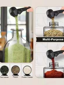 2 Tbsp Reusable Coffee Scoop And Funnel, Suitable For Ground Coffee, Protein Powder, Tea - Multicolor - View 10
