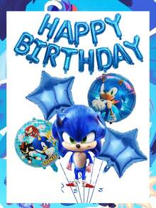 Sega Themed Complete Birthday Balloon Kit, Featuring All-In-One Decor Set For Themed Celebrations.This Comprehensive Balloon Kit Is Everything You Need To Build A Vibrant, Fully Coordinated -Themed Birthday Display. Adding Sparkle And Dimension To Your Decor. - Balloon - View 13