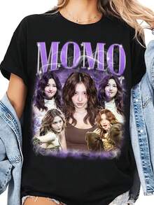 Graphics T-shirt,Fashion Loose Fit Cotton T-Shirt camisetas para hombre playeras de hombre ropa hombre conjunto de hombre playera de hombre cosas de hombre vestido casuales para mujer conjuntos de mujer blusas elegantes camisetas para mujer vestido de mujer - Negro - Ver 6