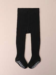 Bộ 3 quần legging chống trượt cho bé gái, họa tiết đan cáp, thích hợp mặc hàng ngày. - Nhiều màu - Xem 3