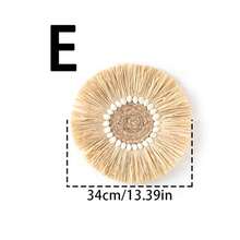 2 chiếc/1 chiếc Giỏ treo tường dệt thủ công, Giỏ trang trí tường bằng mây tre đan theo phong cách Boho mộc mạc, Thích hợp cho gia đình, nhà bếp, trang trại, bàn, phòng khách, nghệ thuật treo tường độc đáo - Nhiều màu - Xem 13