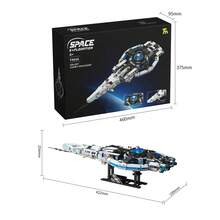 Space Exploration Serie Galaxy Comet Spaceship Lunar Explorer Lunar Rover Star Cruiser Flexible Moving Part Adventure Toy Gifts - 1567 piezas - Ver 9