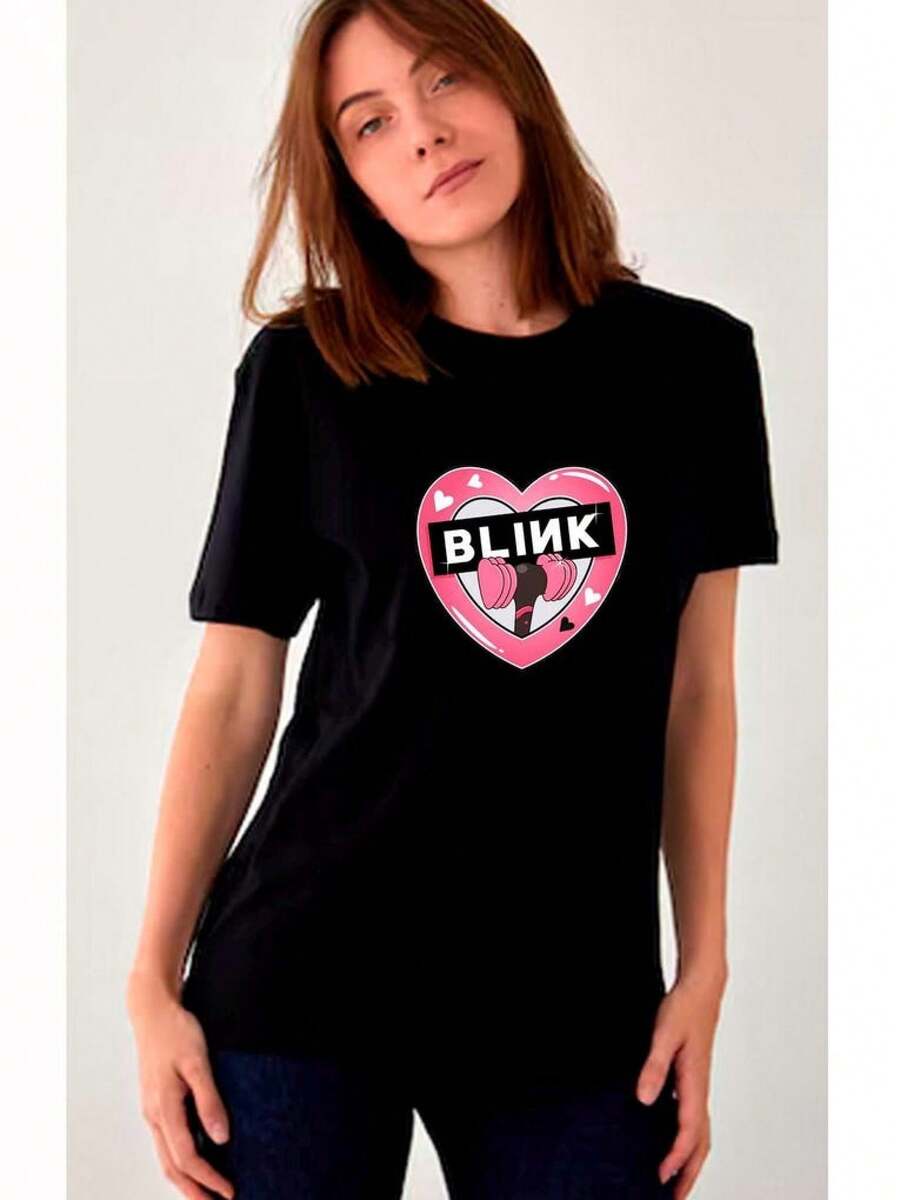 Dam-T-shirts - Svart - Visa 1