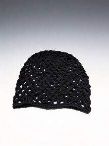 1 pièce Chapeau tricoté fait main, style mode décontracté Y2K, couleur contrastée, aéré et creux. Convient pour la sortie, la photographie, le port quotidien, chapeau de seau, été, plage - creux - Voir 20