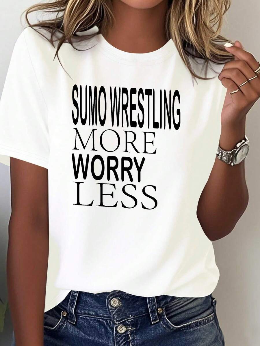 Camiseta Gráfica de Lucha Sumo para Mujer - Diseño Puro y Blanco, uste Casual Relado, Fácil Cuidado, Primo Mayor, Camiseta de Primo, Camiseta Divertida, Camisetas de Primo, Camiseta Sarcástica, Camisetas Gráficas para Mujer, Camisetara Mujer, Tener un Primo, Camiseta Gráfica Divertida, Camiseta de Cumpleaños con Letrero para Mujeres, Camisetas Divertidas para Mujeres, Camisetas Gráficas para Mujer, Mercancía Literaria, Camiseta Divertidara Mujer, Camisetas para