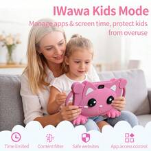 Tablet 7.0-Inch,Double Handle, Android13,4GB RAM+64GB ROM, Display IPS1280x800 2MP+5MP Camera, 4000mAh Battery, Parental Control, Shockproof Cartoon Cat Case Education, Games - Multicolor - View 4