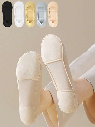chuanwa（2） 1/3 Cặp lót giày xốp cho nữ, miếng lót giày chống trượt vô hình cho giày cao gót, phụ kiện giày thuyền.