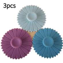 2pcs Silicone Cup Lid Creative Sealed Mug Cover Dustproof Glass Ceramic Cup Cover For Multiple Cup Types - 彩色 - 查看 9