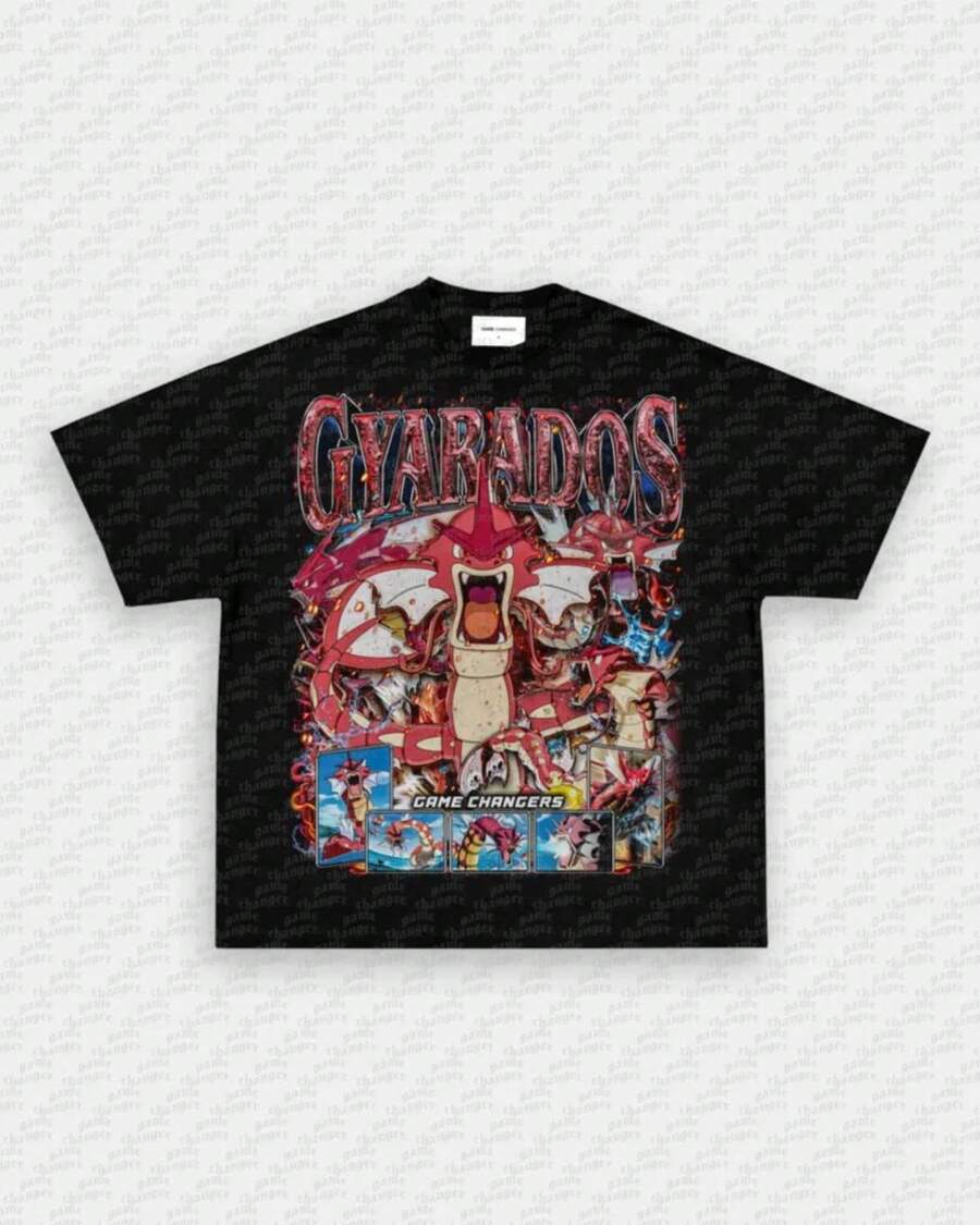 HellstarRED GYARADOS V3 TEE - WINS ™   GAME CHANGERS TEE - WINS LAPlus-Size T-Shirts - màu đen - Xem 1