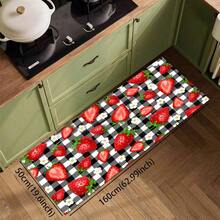 1pc Fruit Pattern Kitchen Floor Mat, Polyester Drainage Mat, Doormat, Floor Pad, Suitable For Kitchen, Living Room, Entrance, Balcony, Home Decor, Anti-Pollution, Coffee Shop, Bar, Holiday, Party, Bedroom, Pet Mat, Bathroom Decor, Room Decor - Multicolor - View 23