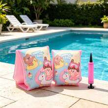 Happy wind Swim Children's Double Arm Ring Set (2pcs), PVC Double Chamber Inflatable Swimming Armbands, Water Wing Pool Arm Rings, Toddler Beginner Boys & Girls Swimming Training Aid Equipment - Multicolor - View 16