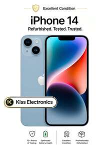 Apple IPhone 14 - Fully Unlocked Excellent - Grade A Condition Refurbished - 藍色 - 查看 1