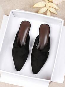 2026 Spring/Summer New Square Toe Flat Loafers, Casual Soft Bottom British Style Slip-On Shoes For Women, Large Size 41-43 - Black - View 4