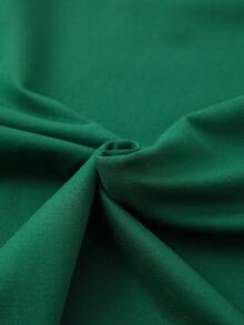 Camiseta manga corta cuello redondo 100% algodón, estampado trendy, tejido ligero y ventilado, estilo moda casual, apta para vida diaria, salidas informales y citas en primavera, verano y otoño - Verde - Ver 3