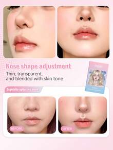 2/1 Box. Nose Shaping Stickers, Invisible Seamless Waterproof Convenient Nose Lifting Stickers, Suitable For Wide Nostrils, Skin-Friendly Nose Correction Stickers - Multicolor - View 4