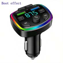 Nuokaiqi 2025 New Lossless Sound Quality Wireless Car MP3 Player FM Transmitter Dual USB Fast Charge Dual PD Type-C USB One-Click Hands-Free Call Car Audio Receiver BT5.0 - BT Car Charger - View 12