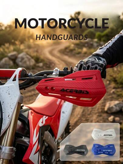 Universal High-Quality Carbon Fiber Pattern Motorcycle Hand Guards - Windproof And Protective Cover Suitable For Off-Road Motorcycles And ATVs, High-Quality Anti-Fall And Anti-Collision Equipment With Printed Letters, Easy To Install And Modify