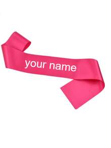 1pc Customized Text Satin, Personalized Slogan Ribbon, Customized Text Party Ribbon, Customized Logo Text Personalized Ribbon, Bride-To-Be Ribbon, Bachelorette Party Ribbon, Pageant Birthday Customized Ribbon, Customized Bride Ribbon, Bachelorette Party Favor, Party Favor, Personalized Gift, Wedding Party, Bridesmaid Proposal Gift, Forever Love, Photo Props, Graduation Gift - Multicolor - View 18