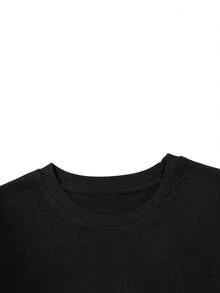 Cruce Familiar 2026 |     Creando Recuerdos Juntos |     Camiseta Casual de Mujer con Estampado de Letras, Manga Corta y Cuello Redondo para Primavera/Verano - Negro - Ver 3