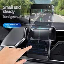Giá đỡ điện thoại gắn khe gió ô tô đa năng, giá đỡ xoay có khóa được nâng cấp, giá đỡ ổn định chống rung, giá đỡ chịu lực có thể điều chỉnh 360° cho điện thoại từ 4.7-7 inch, phụ kiện cần thiết cho định vị ô tô và những chuyến đi đường dài. - màu đen - Xem 4