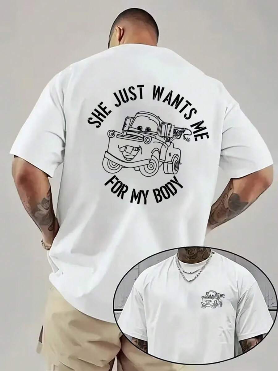 2026 Explosions Fashion Men's Short Sleeve Disney Authorized The Joint Name Of The Trailer In "Car Story". "Mater" Printing Has A High Sense Of Softness And Comfort. Men's Leisure Sports T-Shirt Niche Design Has A Jacket Inside, And It Advocates Dating Parties And Commuting To Wear Holiday Gifts. The Elastic Fabric Is Dry And Not Pilling, And It Is Not Easy To Fade. - White - View 1