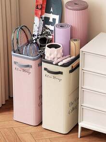 Yoga Mat Storage Basket, Fitness Equipment Storage Tool, Foldable Oxford Cloth Household Storage Basket, Can Store Toys And Clothes, Multiple Colors Available. - Multicolor - View 8