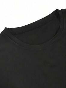 Unisex Autumn T-Shirt, Classic Baseball Style '25 Fall Diamond Spirit. - 黑色 - 查看 4