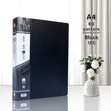 A4 PP File Folder 10-100 Pages, 1/5 Pcs, Portable Document Storage Folder, Multi-Color Lightweight File Folder, Office & Student Use - Single Piece - View 26
