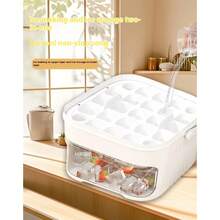 Pressurized Ice Cube Maker, Homemade Square Ice Cube Tray For Refrigerator With Ice Scoop, Portable Self-Made Ice Cube Mold, New Contactless Ice Cube Mold - Multicolor - View 9