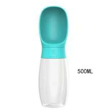 便攜防漏寵物水壺 300ml/500ml，單手操作寵物給水器，旅行露營必備，狗狗用品，幼犬裝備，貓咪用品，狗狗給水器，便攜水碗，戶外遛狗水壺，旅行必需品 - 彩色 - 查看 19