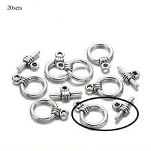 20 chiếc/gói Móc khóa kim loại OT, thích hợp cho phụ kiện làm trang sức DIY. - khóa OT - Xem 14