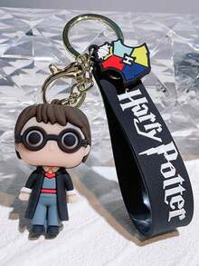 Móc khóa hoạt hình Harry Potter, tượng nhỏ Ron, Hermione, Voldemort dễ thương, phụ kiện túi xách nam và nữ, đồ trang trí treo, 2 móc khóa silicon 3D trường học phép thuật, vòng chìa khóa làm bằng cao su mềm PVC. - Nhiều màu - Xem 18