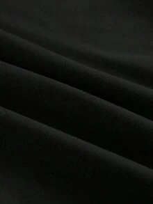 Camisetas de manga corta para mujer, 100% algodón, camiseta casual de manga corta con cuello redondo, estampado "God Says I Am" y gráfico de fe, suave, transpirable, corte holgado, top negro, temática religiosa para uso diario de damas. - Negro - Ver 3
